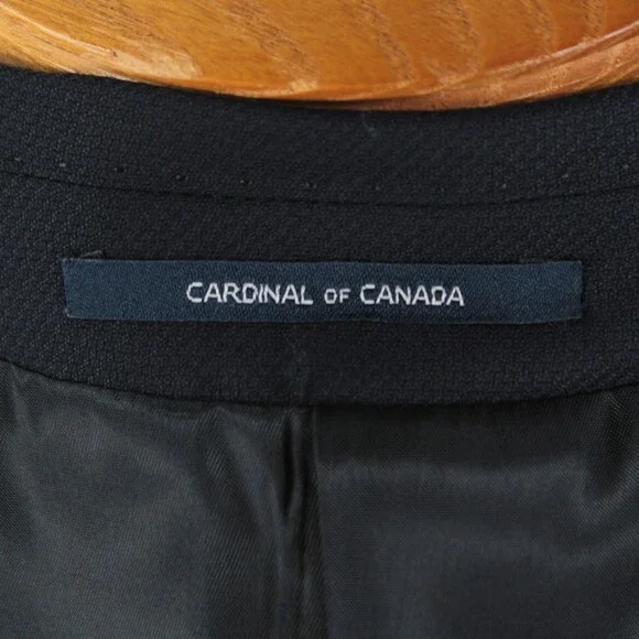 Cardinal of Canada NWT 100% Wool Sport Coat Size 40S US In Solid Navy Blue